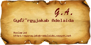 Györgyjakab Adelaida névjegykártya
